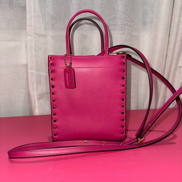 COACH Mini Cashin Tote With Crystal Rivets - Picture 2 of 12